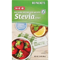 H-E-B Zero Calorie Stevia Blend Sweetener Packets