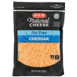 H-E-B Fat Free Cheddar Shredded Cheese