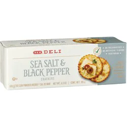 H-E-B Deli Sea Salt & Black Pepper Crackers