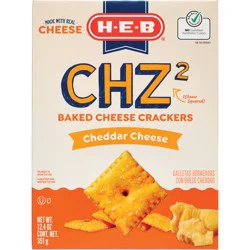 H-E-B CHZ2 Baked Cheese Crackers - Cheddar Cheese