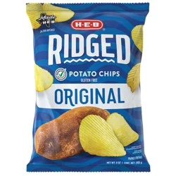 H-E-B Ridged Potato Chips - Original