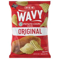 H-E-B Wavy Potato Chips - Original