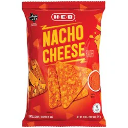H-E-B Nacho Cheese Flavored Tortilla Chips