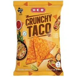 H-E-B Crunchy Taco Flavored Tortilla Chips
