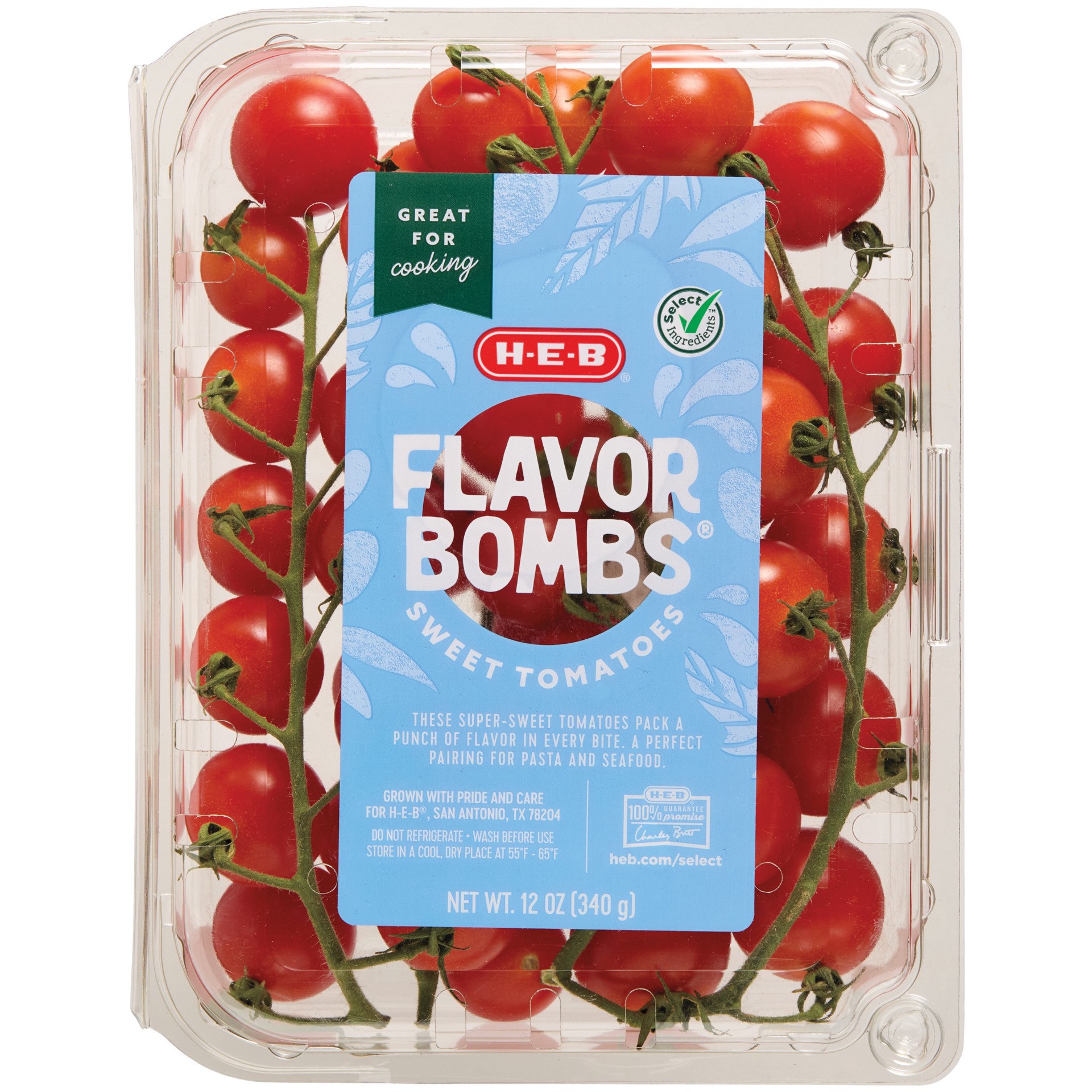 slide 1 of 1, H-E-B Fresh Flavor Bombs Sweet Tomatoes, 12 oz