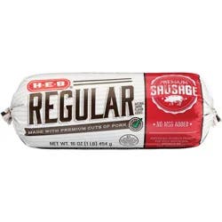 H-E-B Premium Pork Breakfast Sausage - Regular