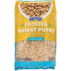 Hill Country Fare Frosted Wheat Puffs Cereal Bag