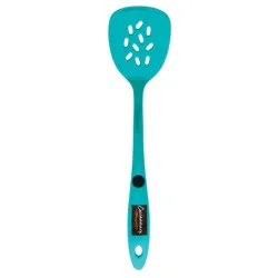Cocinaware Slotted Melamine Turner – Aqua Blue