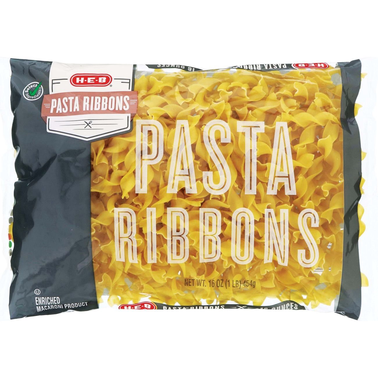 slide 1 of 1, H-E-B Pasta Ribbons Noodles, 16 oz