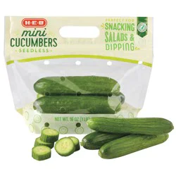 H-E-B Fresh Mini Seedless Cucumbers