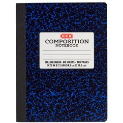 H-E-B College Ruled Composition Notebook - Blue Marble