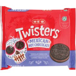 H-E-B Twisters Sandwich Cookies - Mexican Hot Chocolate