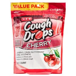 H-E-B Value Pack Cough Drops – Cherry