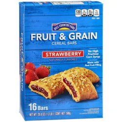 Hill Country Fare Fruit & Grain Cereal Bars - Strawberry
