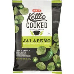 H-E-B Kettle Cooked Potato Chips – Jalapeño