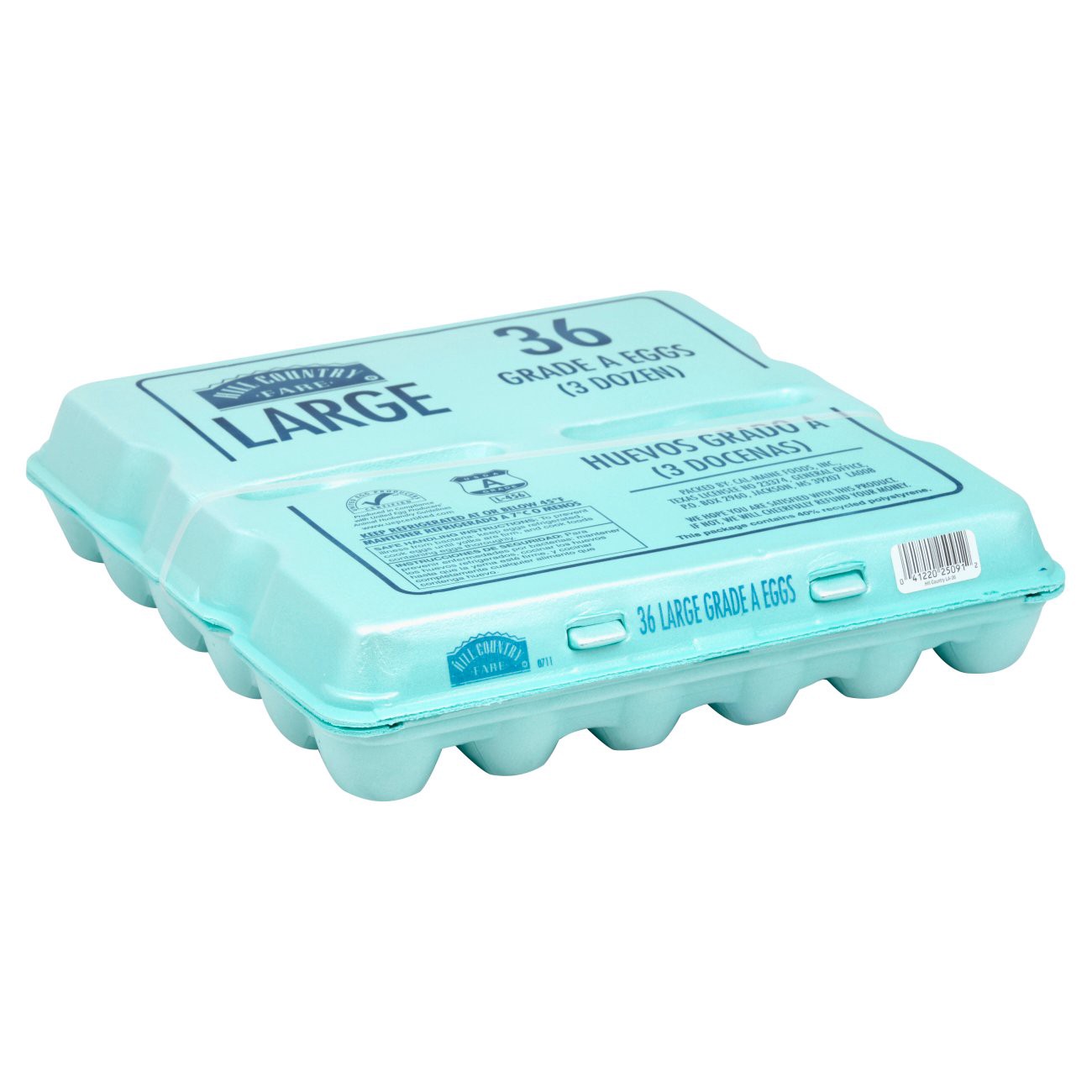 slide 1 of 1, Hill Country Fare Grade A Large White Eggs, 3 Dozen, 36 ct