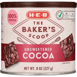 H-E-B The Baker's Scoop Unsweetened Cocoa