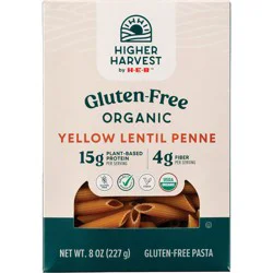 Higher Harvest by H-E-B Gluten Free Organic 15g Protein Yellow Lentil Penne Pasta Noodles