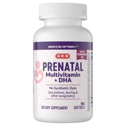 H-E-B Prenatal Multivitamin & DHA Softgels