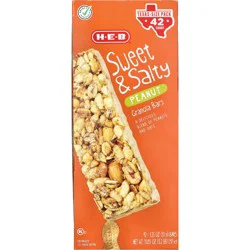H-E-B Sweet & Salty Peanut Granola Bars - Texas-Size Pack