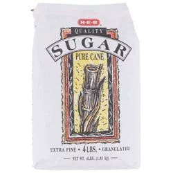 H-E-B Pure Cane Extra Fine Granulated Sugar