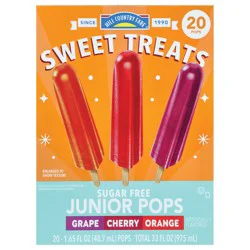 Hill Country Fare Sweet Treats Sugar Free Junior Pops Variety Pack