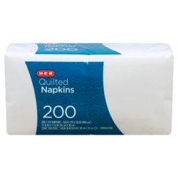H-E-B Quilted Paper Napkins - White