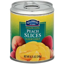 Hill Country Fare Sliced Yellow Cling Peaches – Heavy Syrup