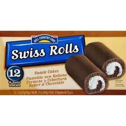 Hill Country Fare Swiss Rolls Twin Packs