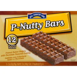 Hill Country Fare P-Nutty Bars Twin Packs