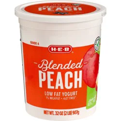 H-E-B Blended Peach Low-Fat Yogurt