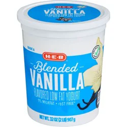 H-E-B Blended Vanilla Low-Fat Yogurt