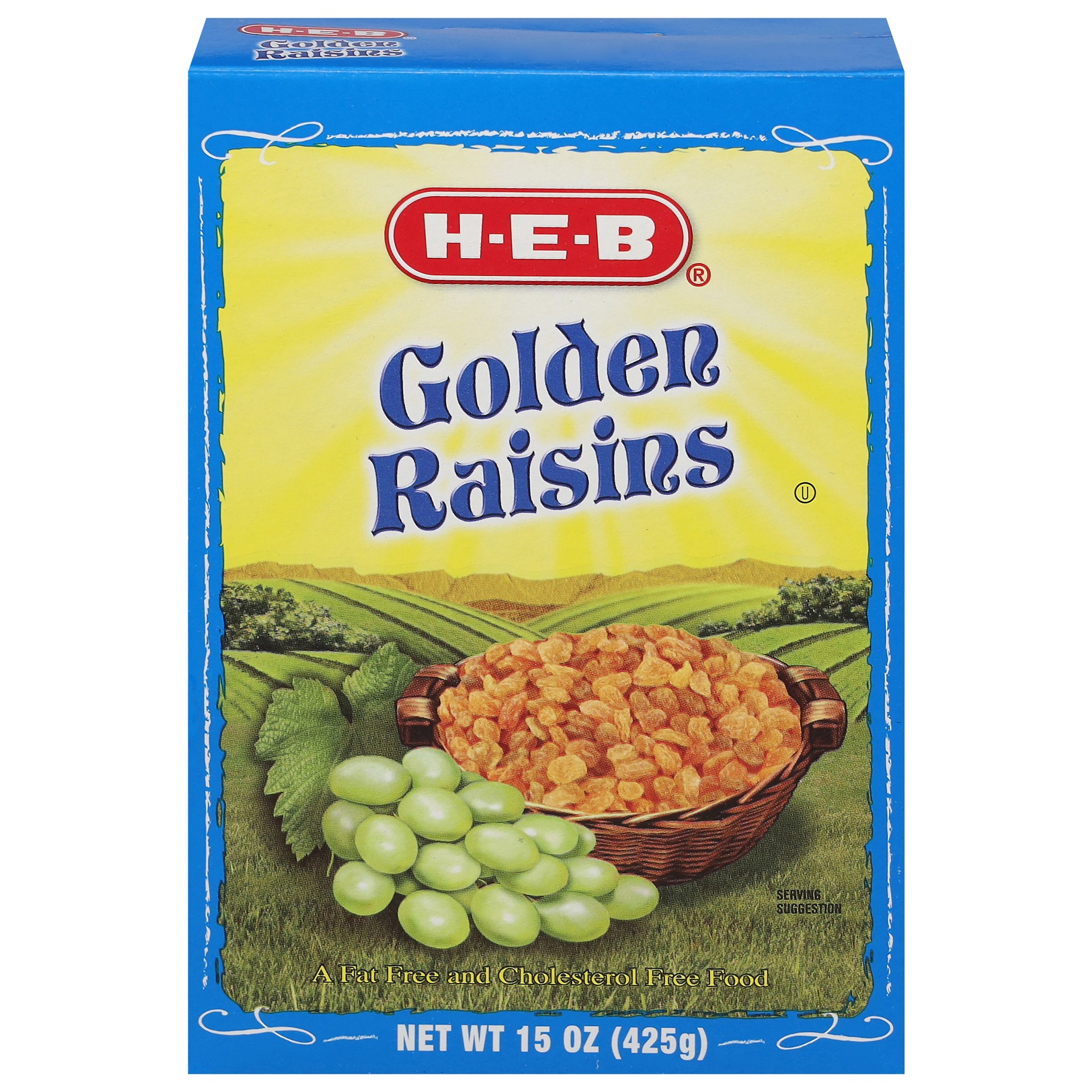 slide 1 of 1, H-E-B Golden Raisins, 15 oz