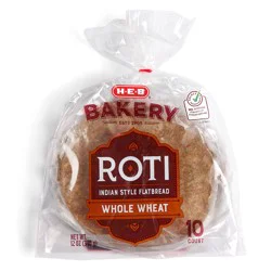 H-E-B Bakery Whole Wheat Roti Indian Style Flatbread
