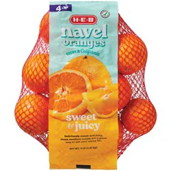 H-E-B Fresh Navel Oranges