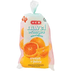 H-E-B Fresh Seedless Navel Oranges - Texas-Size Pack