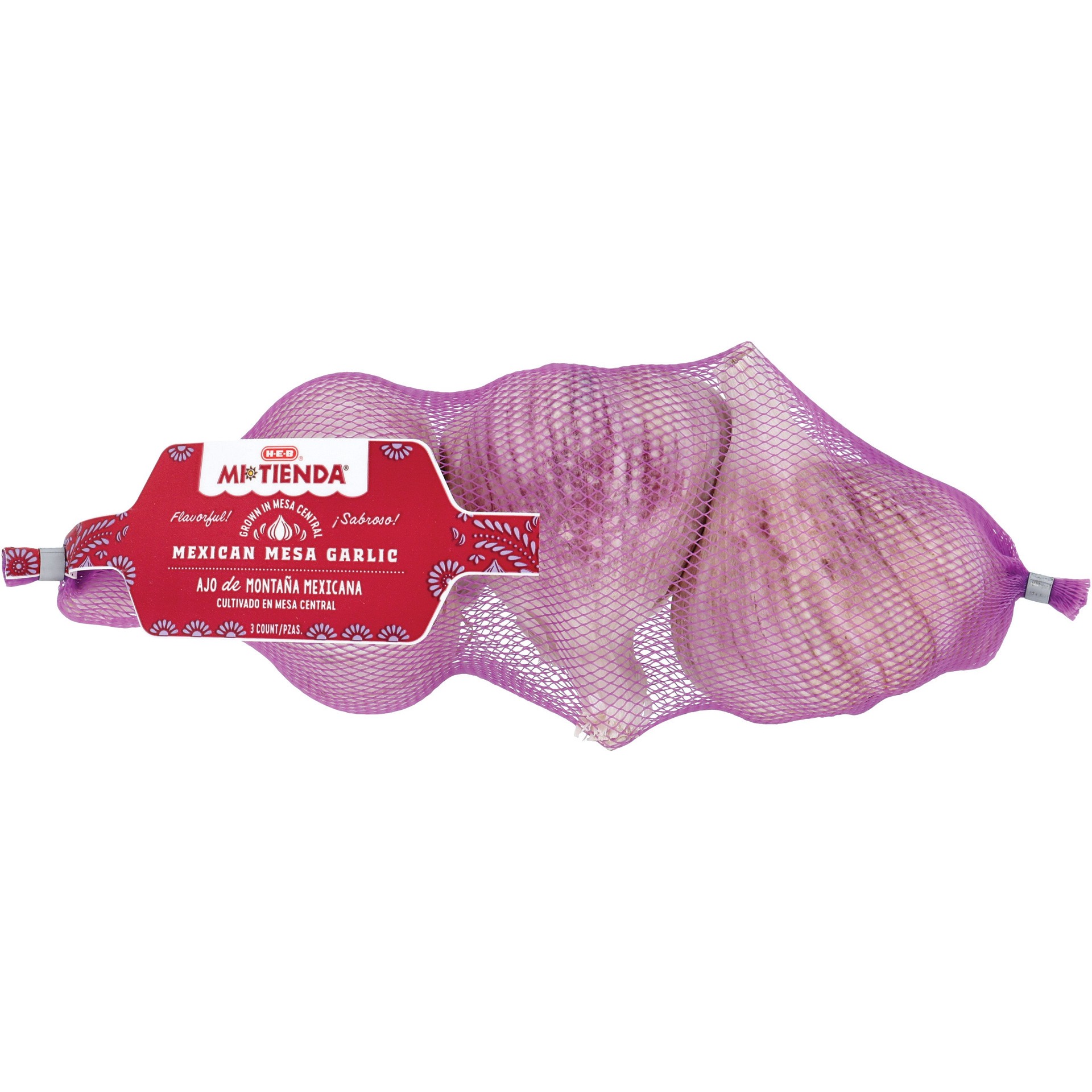 slide 1 of 1, H-E-B Mi Tienda Fresh Mexican Mesa Garlic, 3 ct