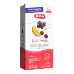 H-E-B Drink Mix Packets - Fruit Punch