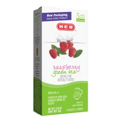 H-E-B Drink Mix Packets - Raspberry Green Tea