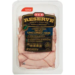 H-E-B Reserve Cherrywood-Smoked Uncured Ham Lunch Meat