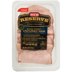 H-E-B Reserve Black Forest Uncured Ham Lunch Meat