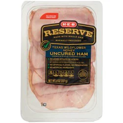 H-E-B Reserve Texas Wildflower Honey Uncured Ham Lunch Meat
