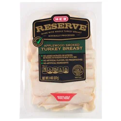 H-E-B Reserve Applewood-Smoked Turkey Breast Lunch Meat