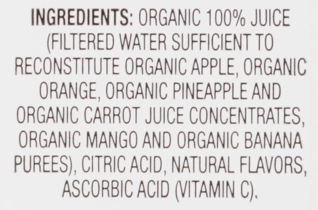 slide 7 of 8, Apple & Eve 100% Juice Organics Orange Pineapple, 33.8 fl oz