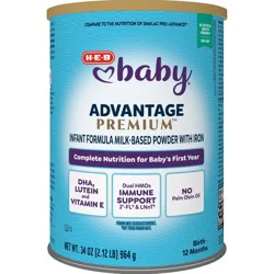 H-E-B Baby Milk-Based Powder Infant Formula - Advantage Premium