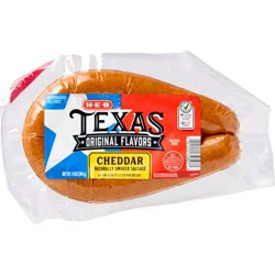 H-E-B Texas Original Flavors Smoked Sausage - Cheddar