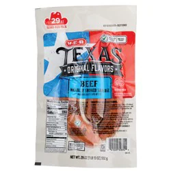 H-E-B Texas Original Flavors Beef Smoked Sausage - Texas-Size Pack