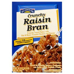 Hill Country Fare Crunchy Raisin Bran Cereal