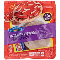Hill Country Fare Snack Pack Tray - Pepperoni Pizza & Candy Bar