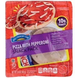 Hill Country Fare Snack Pack Tray - Pepperoni Pizza & Candy Bar